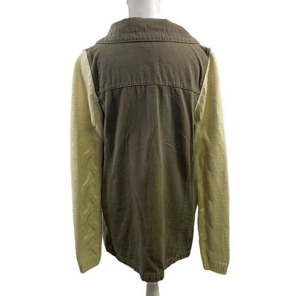 Ellison Tan Beige Mix Media Jacket Size S - Picture 2 of 14